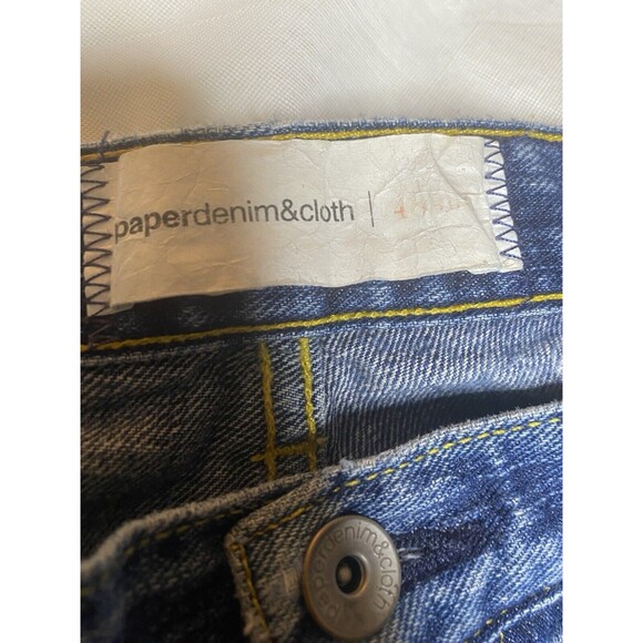 PAPER DENIM & CLOTH Jeans Button Fly Bootcut Distressed High Waist USA Womens 30 - Picture 8 of 11